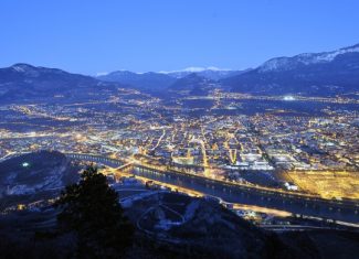 A sciare sulle Dolomiti