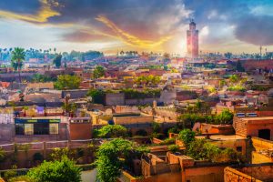 panorama di Marrakech dall'alto