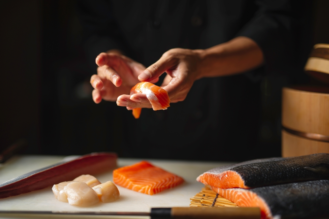 preparazione del sushi
