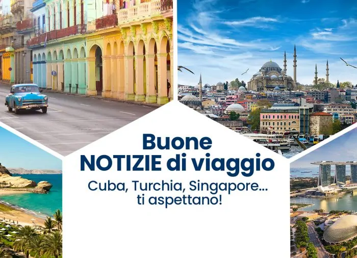 Aperti nuovi corridoi turistici… si riparte!